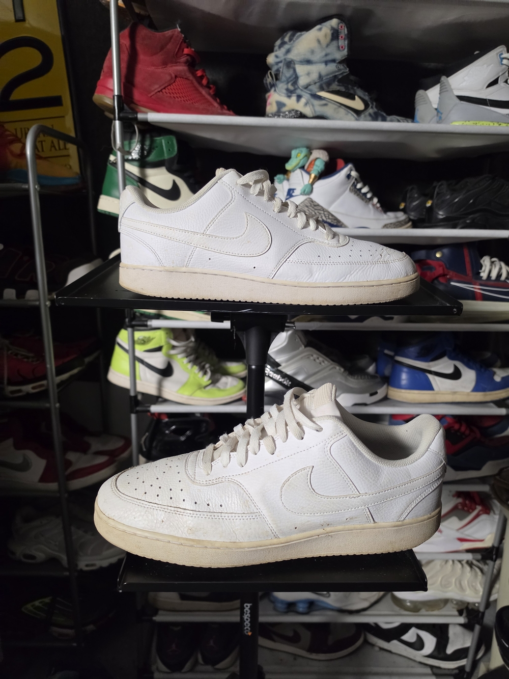🔥 Nike Court Vision Low Men’s Size 13 White Low-Top Athletic Sneakers